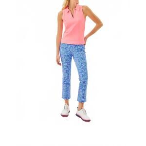NEW LILLY PULITZER upf 50+ corso kick flare pants in seacrets